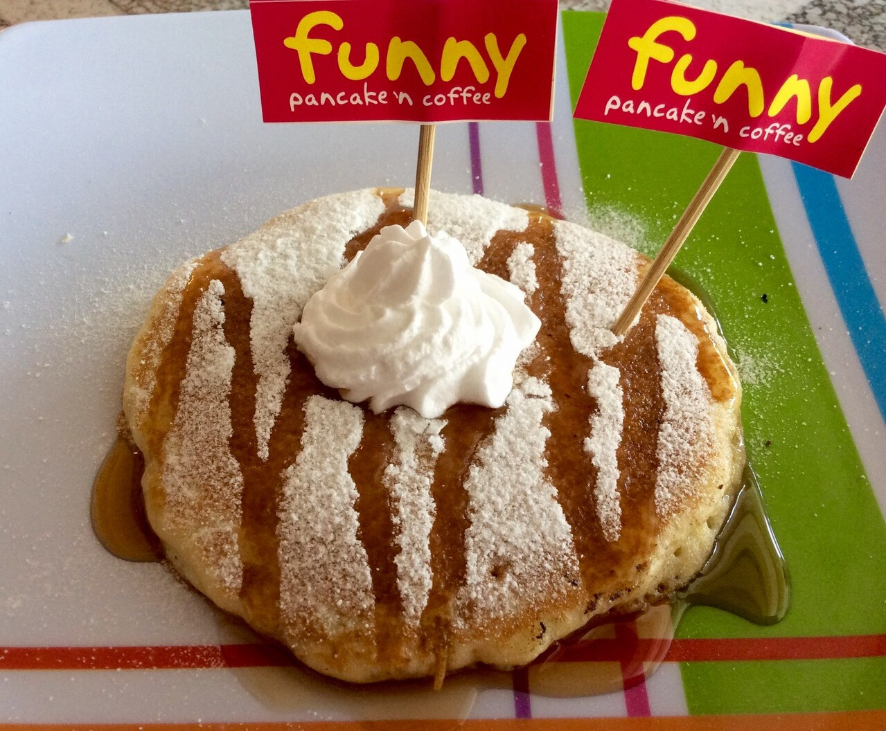 Funny pancake'n coffee