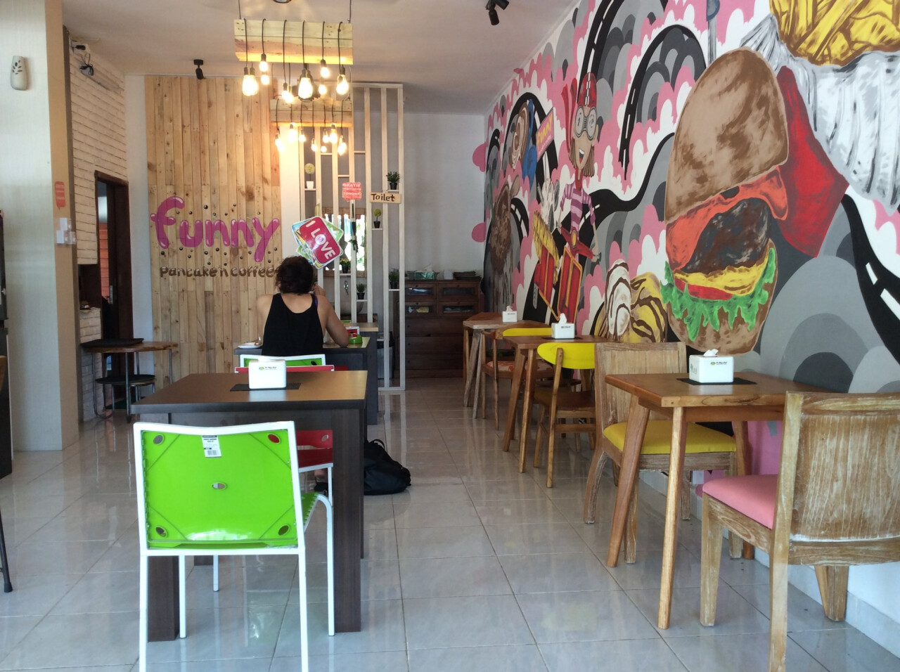 Funny pancake'n coffee