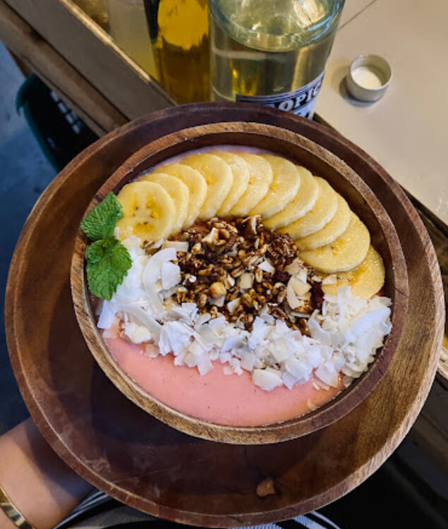 Tropical sunset cafe