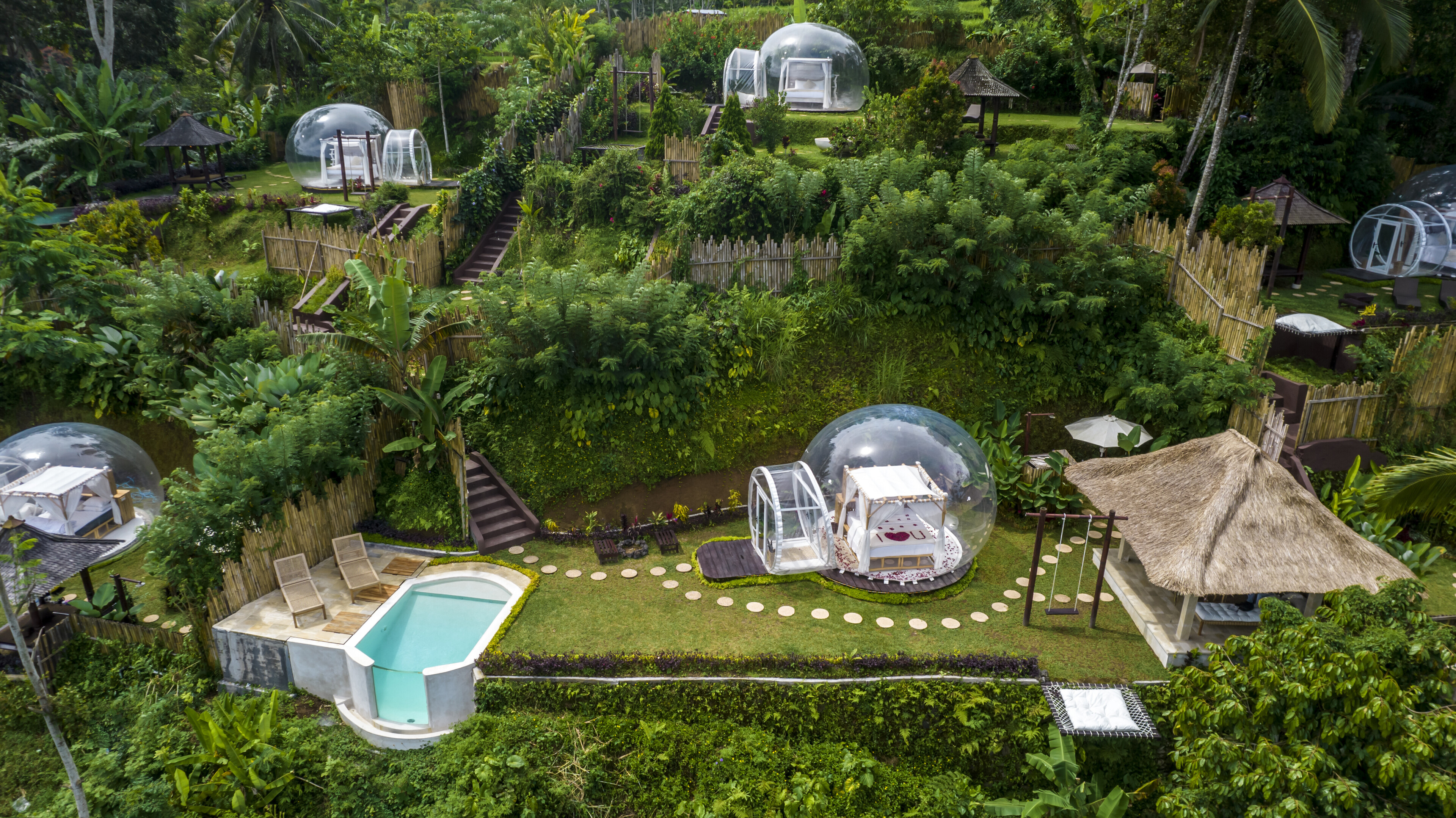 Отель bubble Убуд 8м² 1 спальня