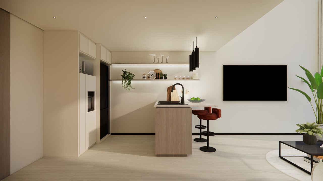 Апартаменты kanti suites, лофт Чангу 52м² 1 спальня