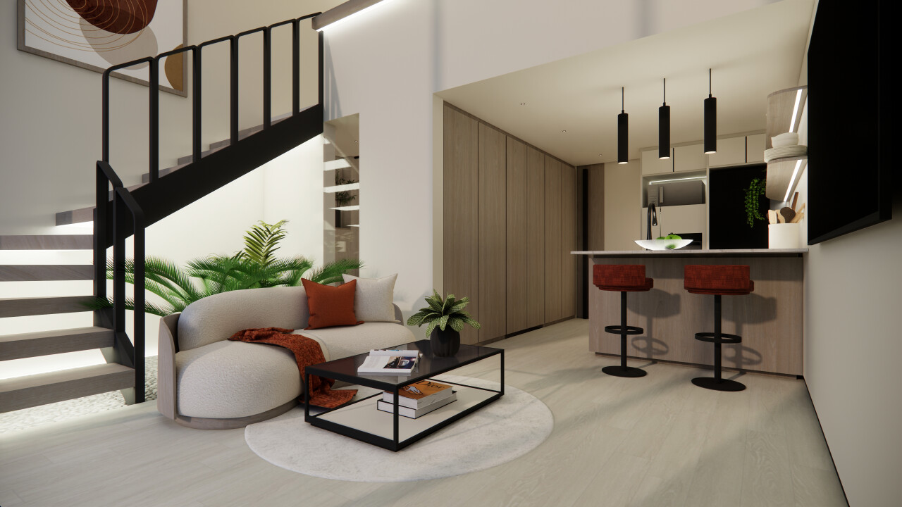 Апартаменты kanti suites, лофт Чангу 52м² 1 спальня