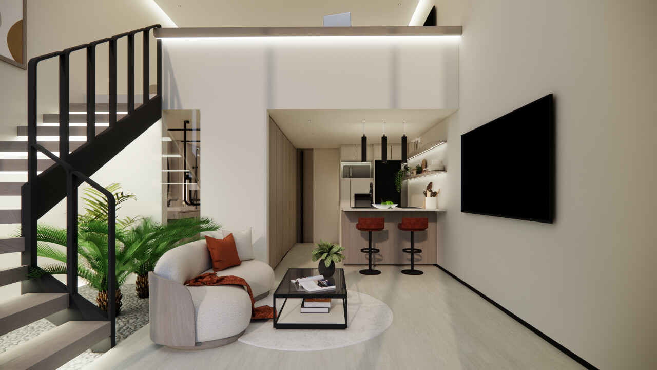Апартаменты kanti suites, лофт Чангу 52м² 1 спальня