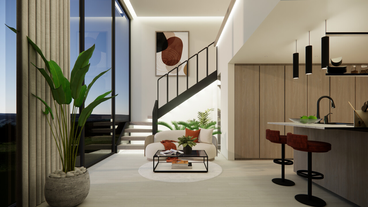 Апартаменты kanti suites, лофт Чангу 52м² 1 спальня