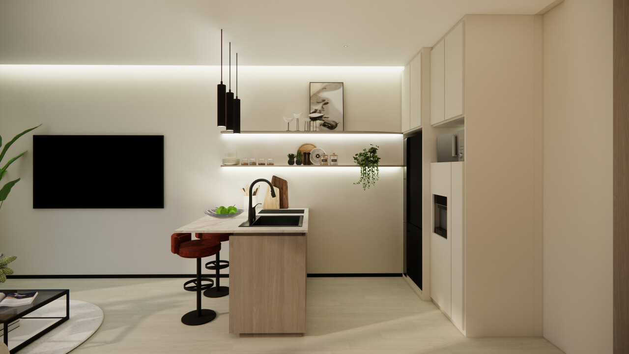 Апартаменты kanti suites, студия Чангу 35м² 1 спальня