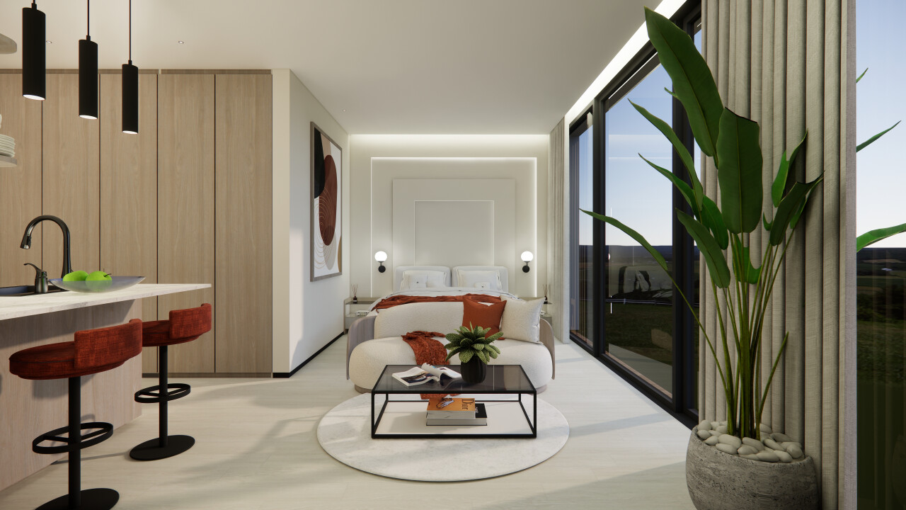 Апартаменты kanti suites, студия Чангу 35м² 1 спальня