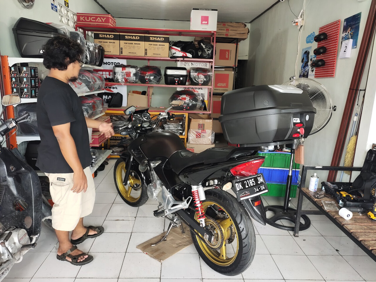 MASDEN MOTOCASE BOX MOTOR GIVI & SHAD Bali