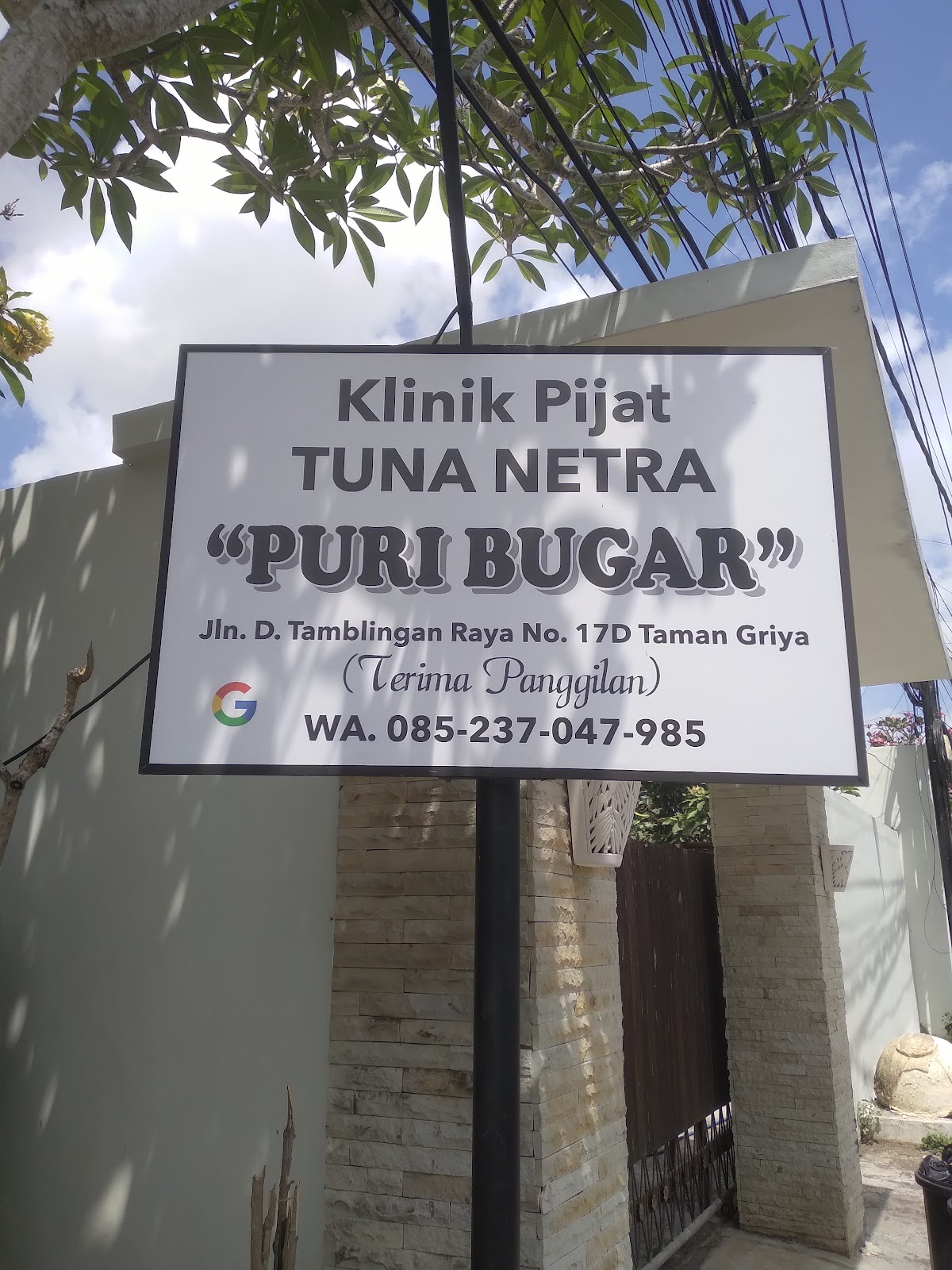 Klinik Pijat Tuna Netra Puri Bugar Blind massage