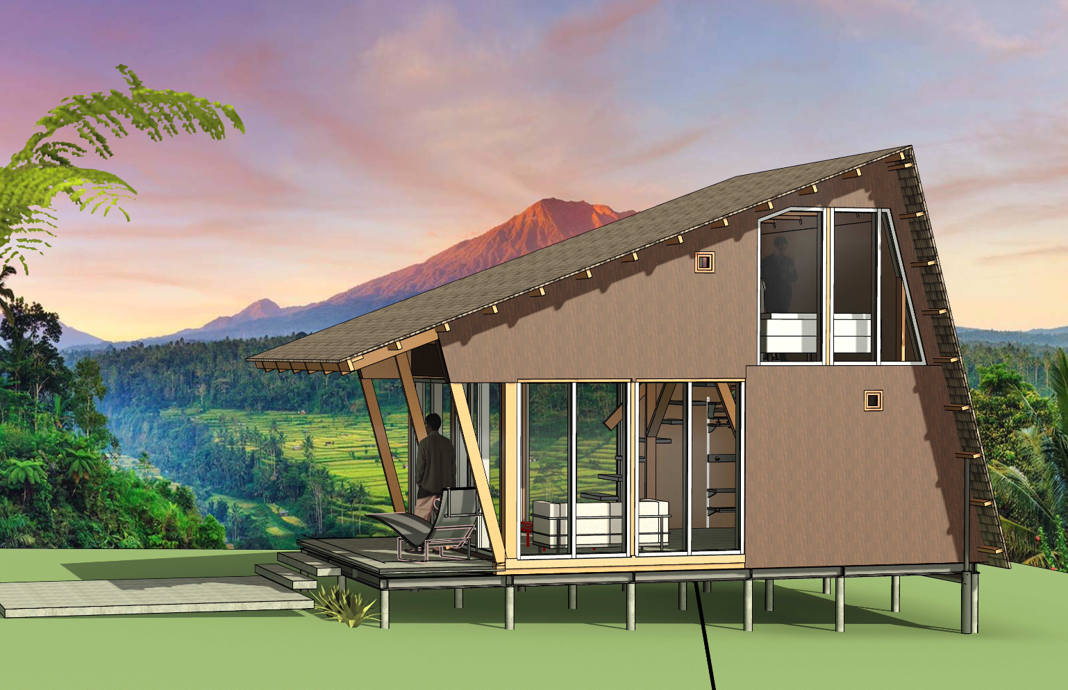 Вилла nomad breath: homes Унгасан 35м² 1 спальня