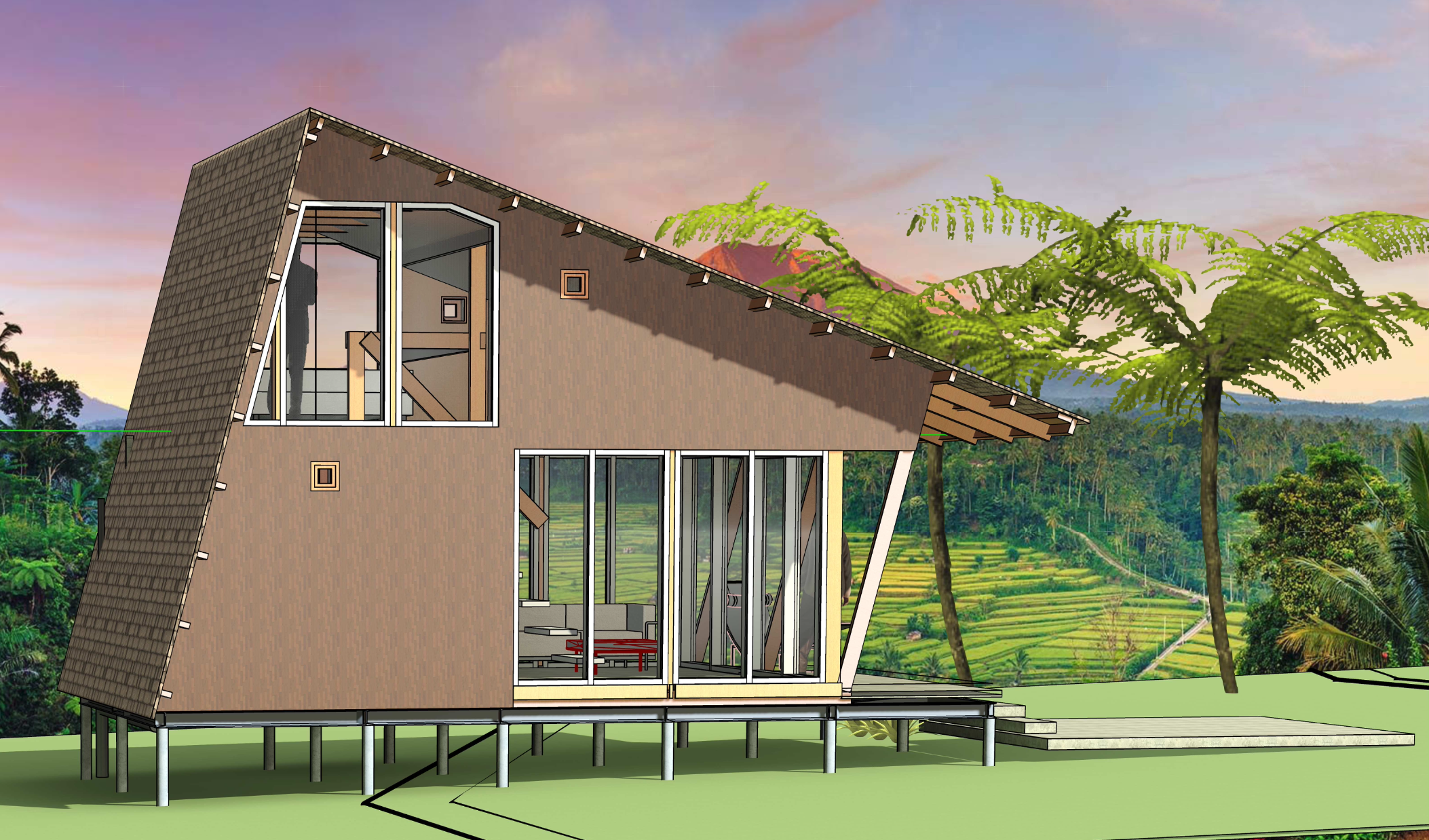 Вилла nomad breath: homes Унгасан 35м² 1 спальня