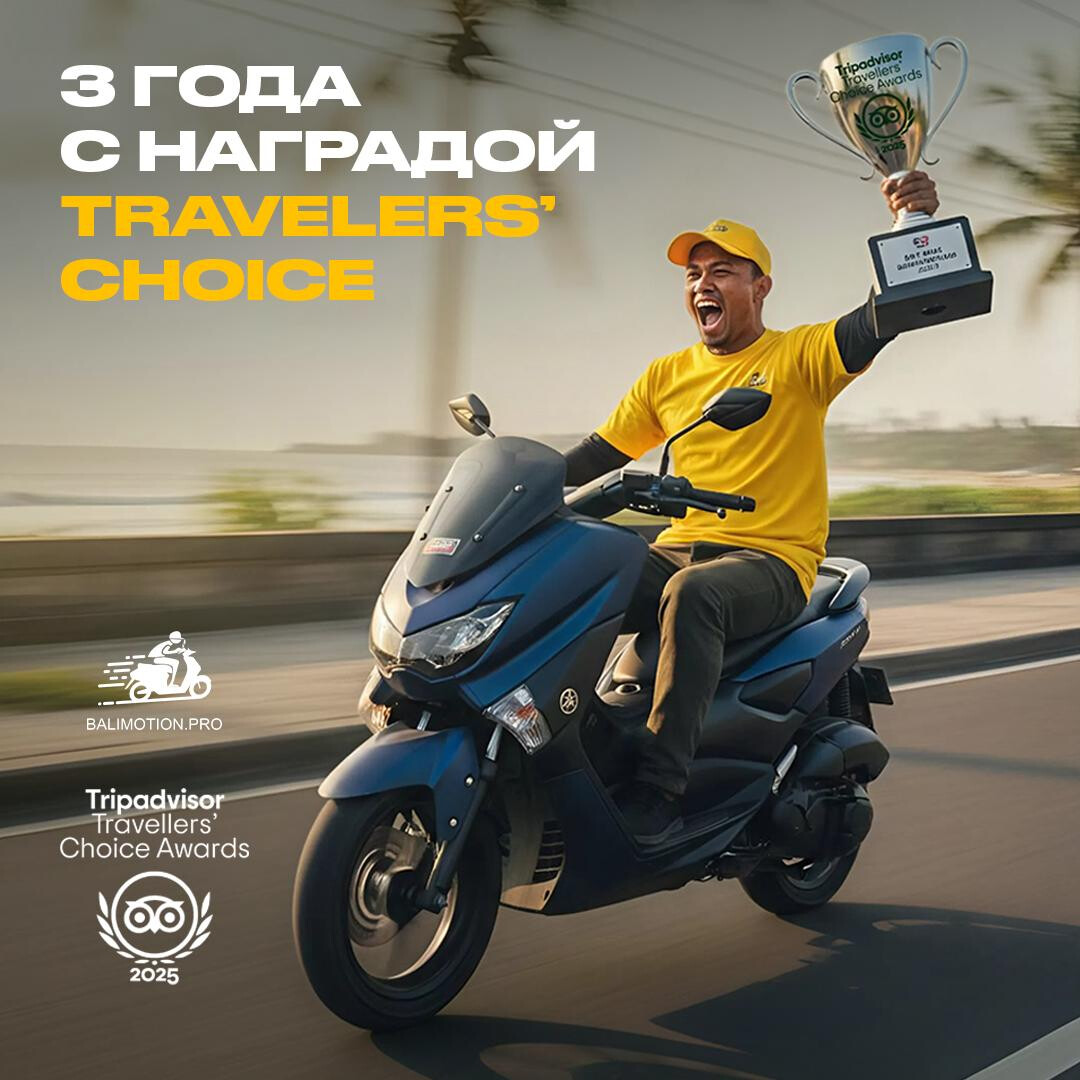 Balimotion & Tripadvisor: три года подряд в числе лучших!