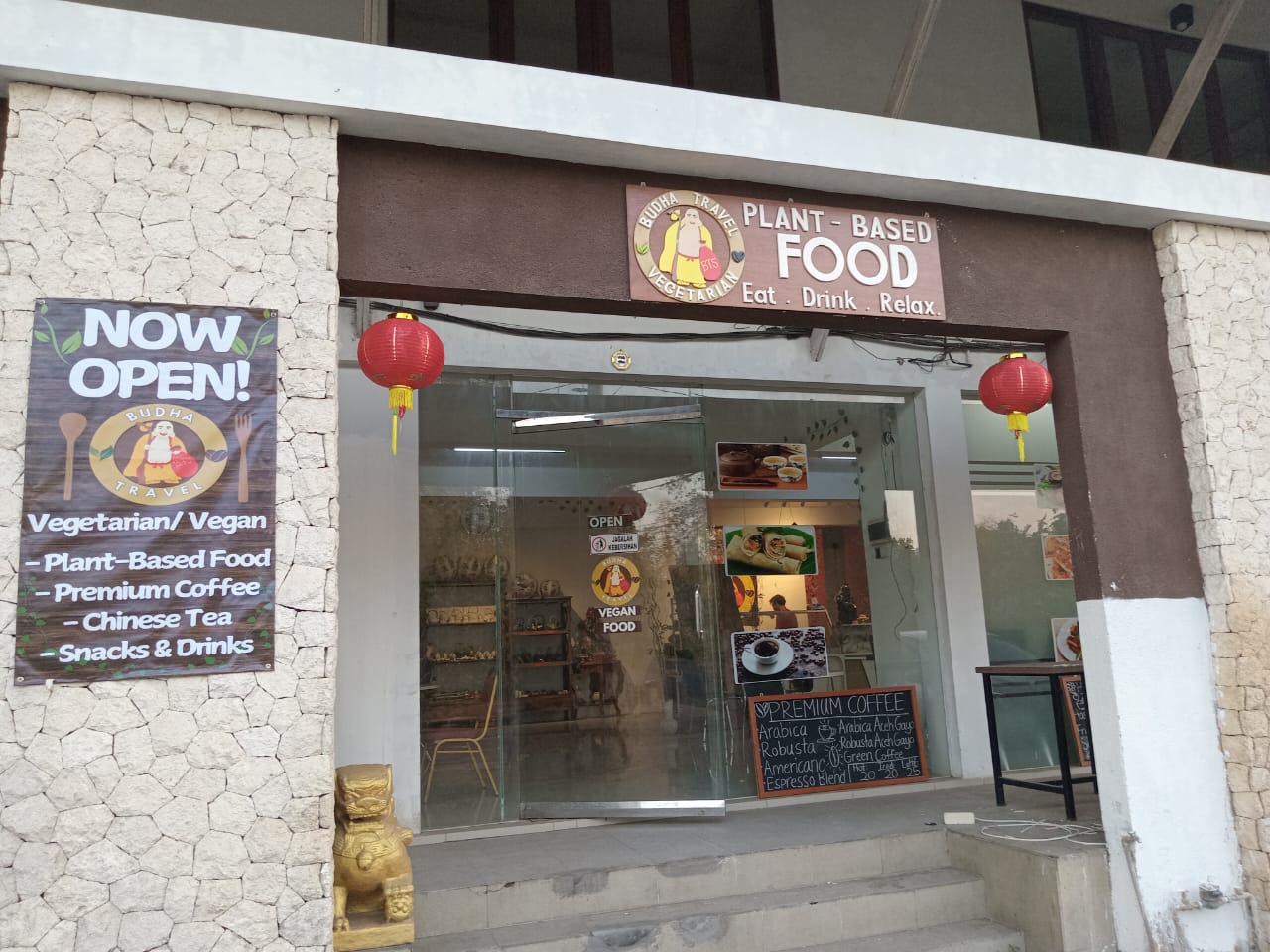 Budha Travel Vegan Vegetarian, Plant-Based Food, Premium Tea & Coffee