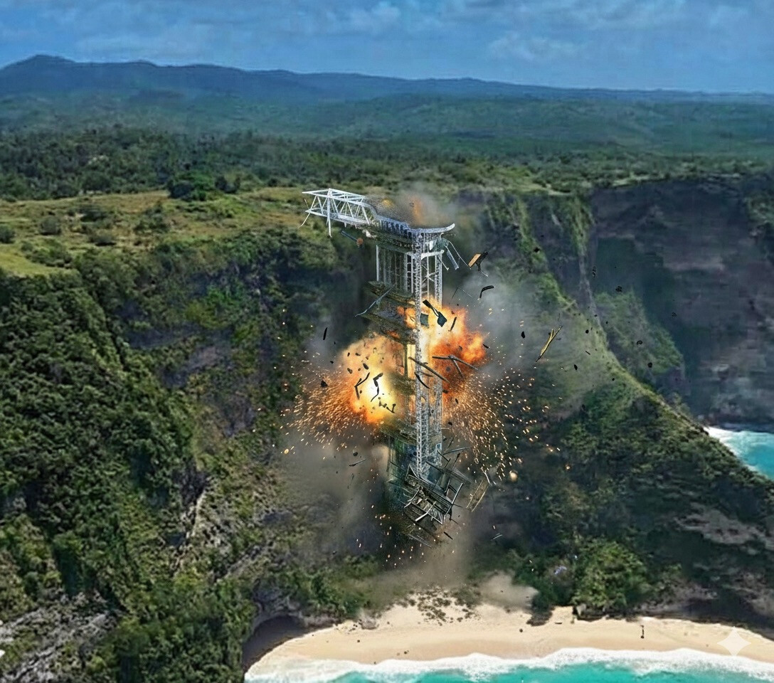 Стеклянный лифт на Пениде снесут: губернатор Бали остановил проект стоимостью 200 млрд рупий