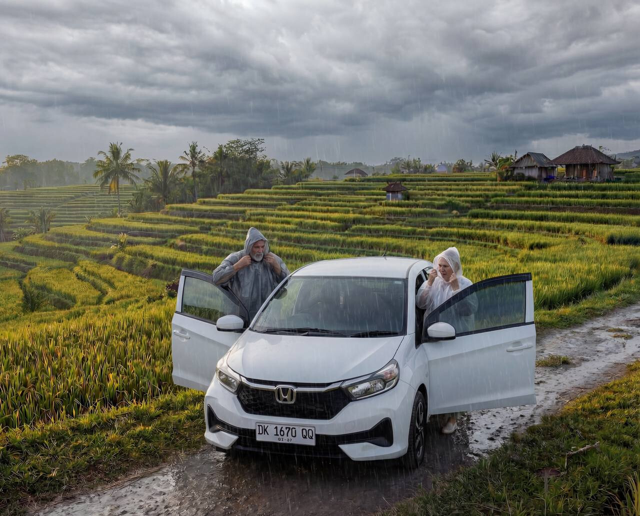 Honda Brio: комфортные поездки по Бали в любую погоду