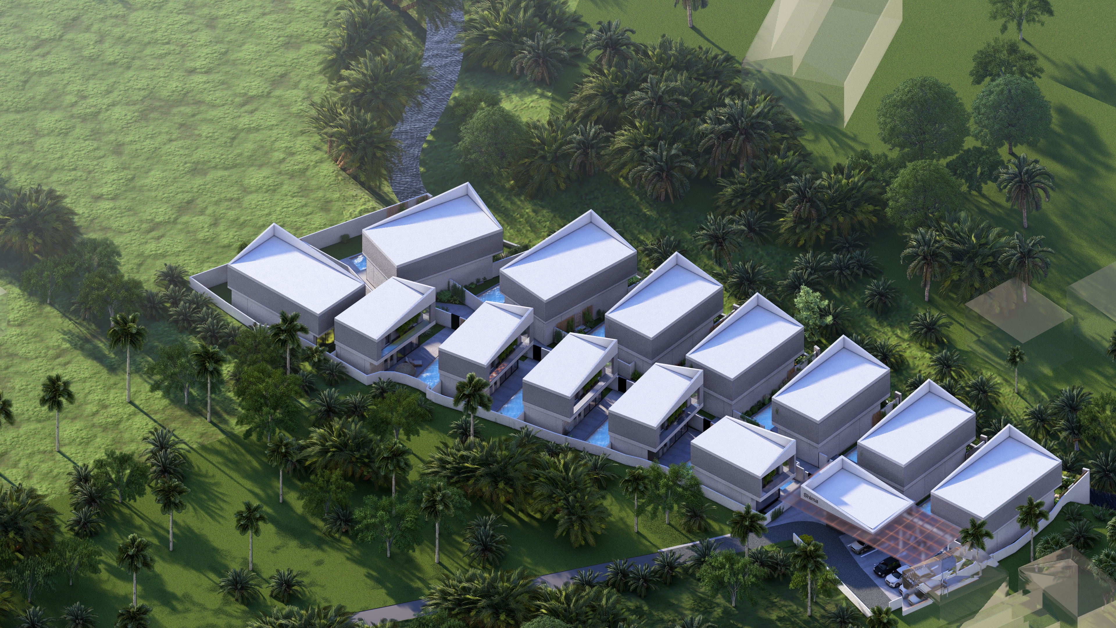 Вилла shima river park Чангу 80м² 1 спальня