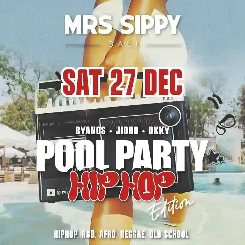 Хип‑хоп Pool Party в Mrs Sippy