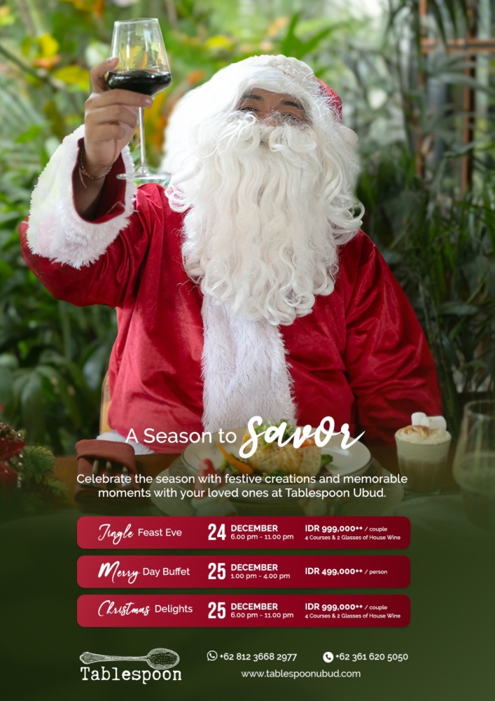 Праздничные угощения в Tablespoon Ubud