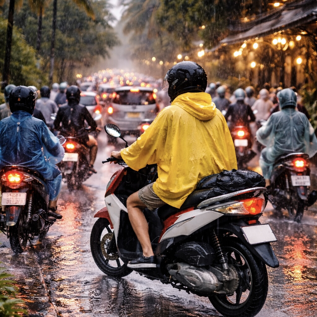 Сезон дождей на Бали: полезные советы для тех, кто на байке