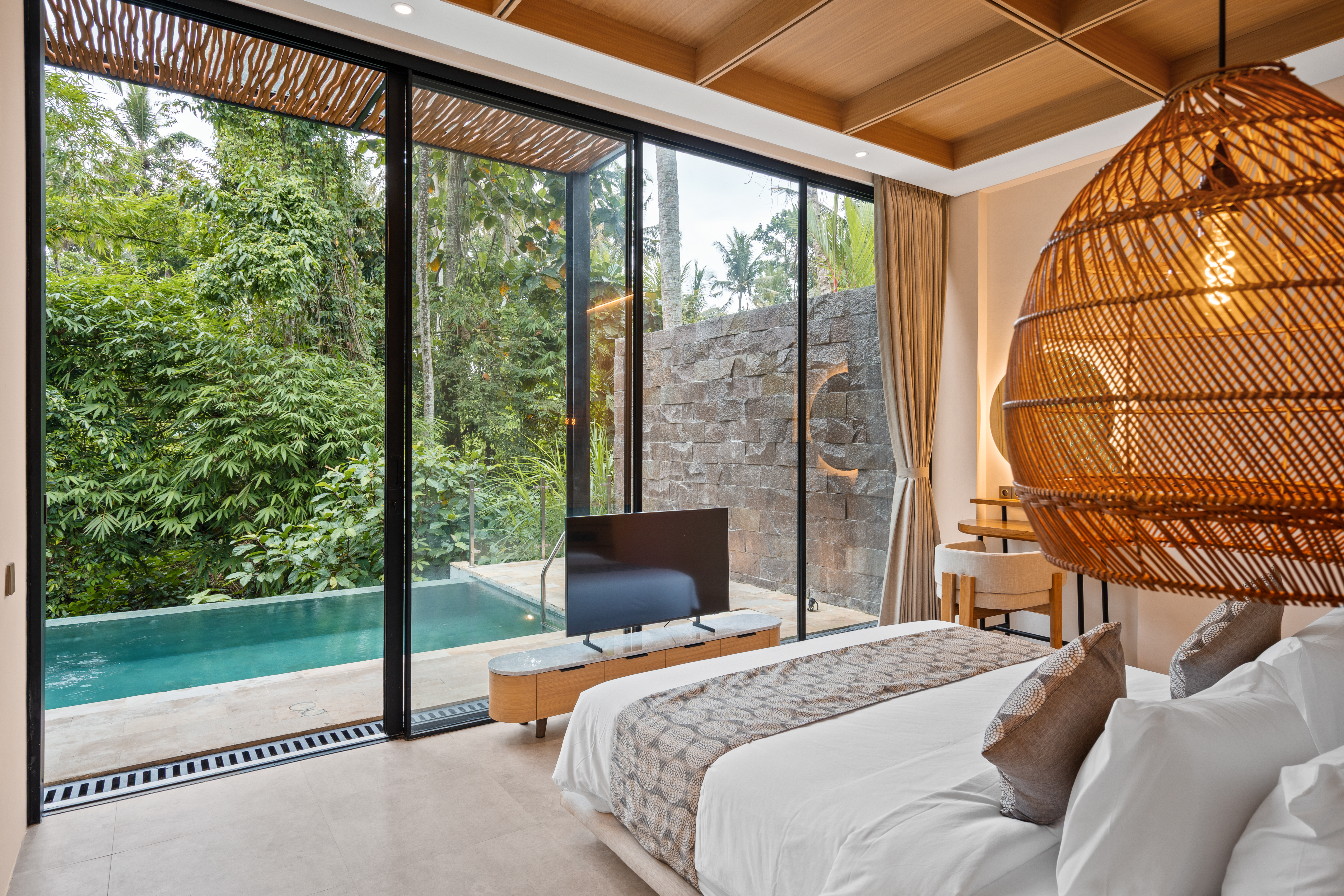 Вилла вилла на 2 спальни с бассейном и кухней | убуд Ubud 98м² 2 спальни