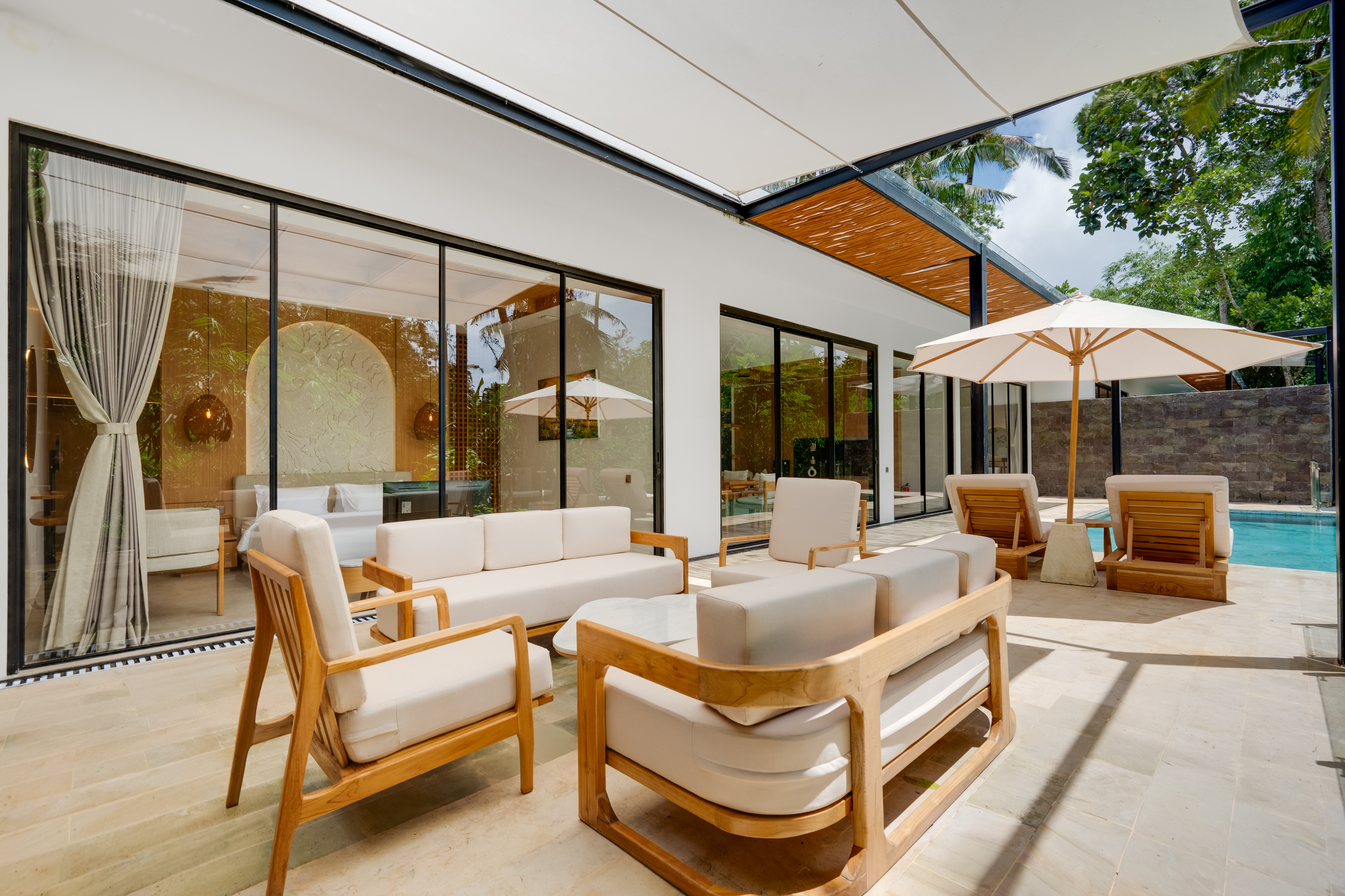 Вилла вилла на 2 спальни с бассейном (40 м²) и террасой Ubud 98м² 2 спальни