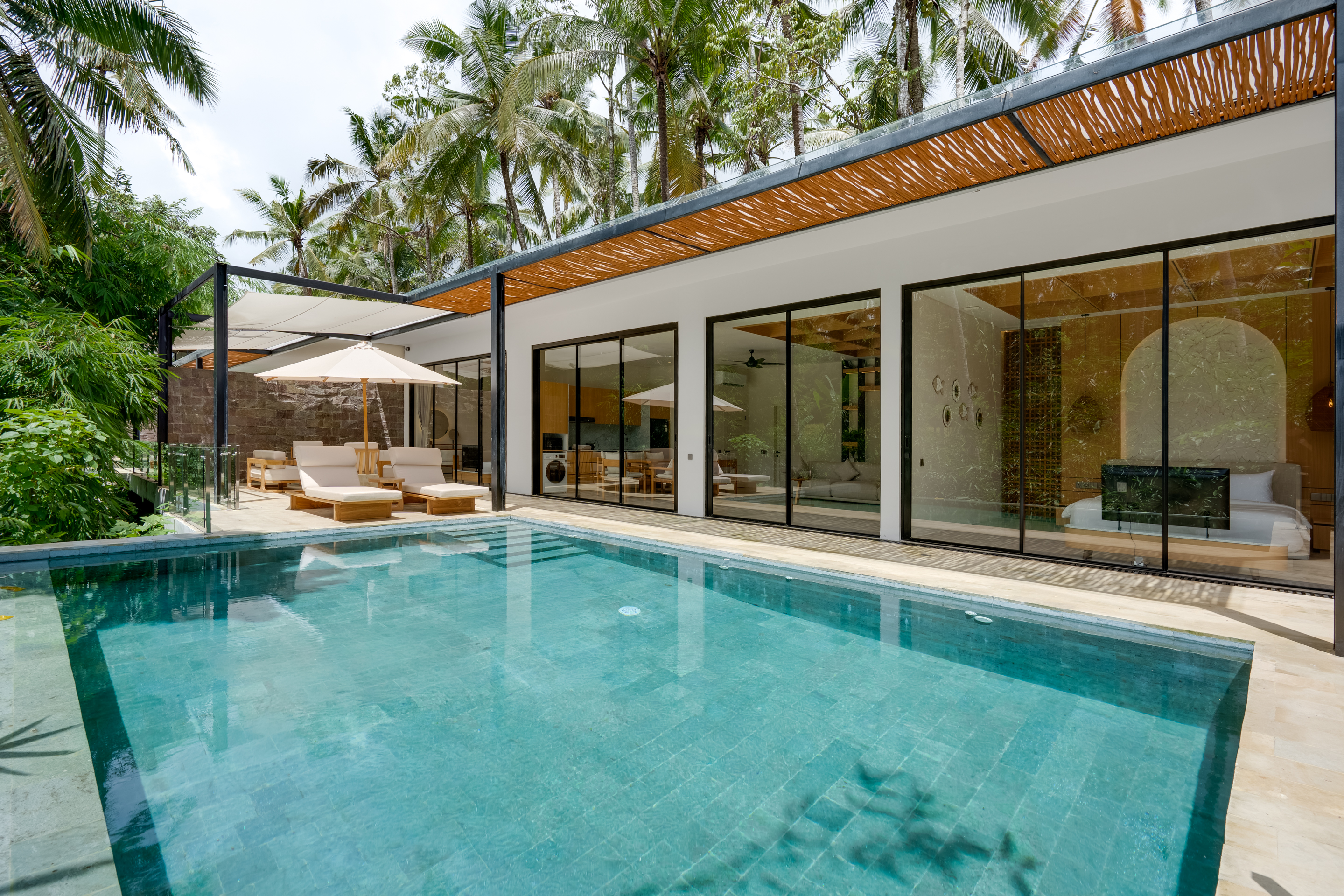 Вилла вилла на 2 спальни с бассейном (40 м²) и террасой Ubud 98м² 2 спальни