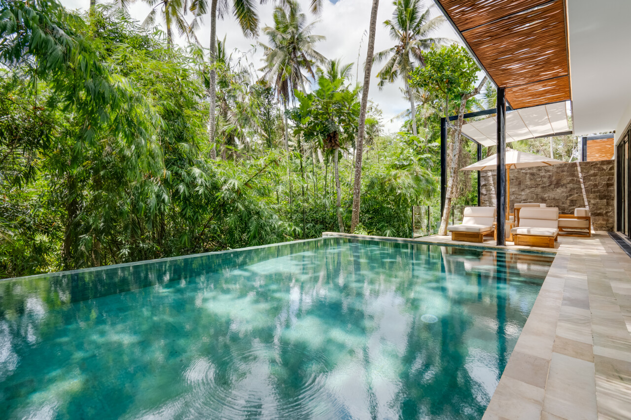 Вилла 2-спальная вилла с бассейном 27 м² и кухней | убуд Ubud 121м² 2 спальни
