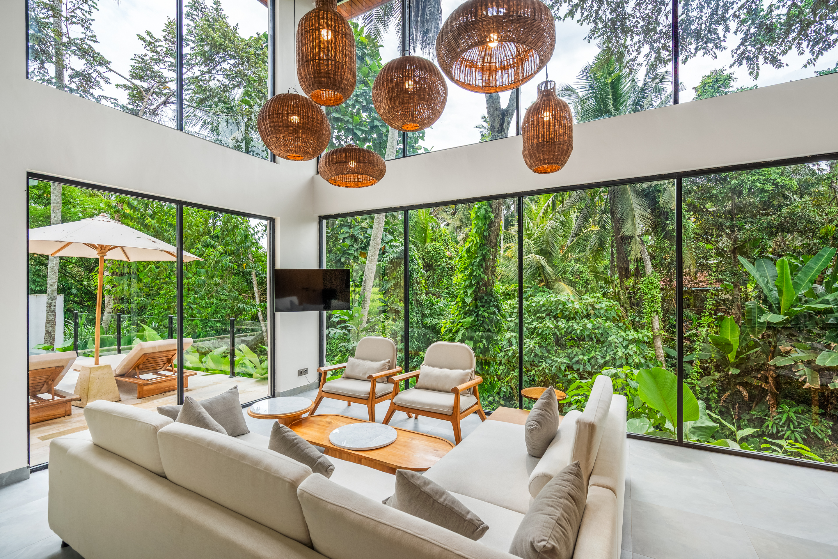 Вилла 2-спальная вилла с бассейном и террасой | убуд Ubud 121м² 2 спальни