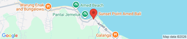 Tropical sunset cafe