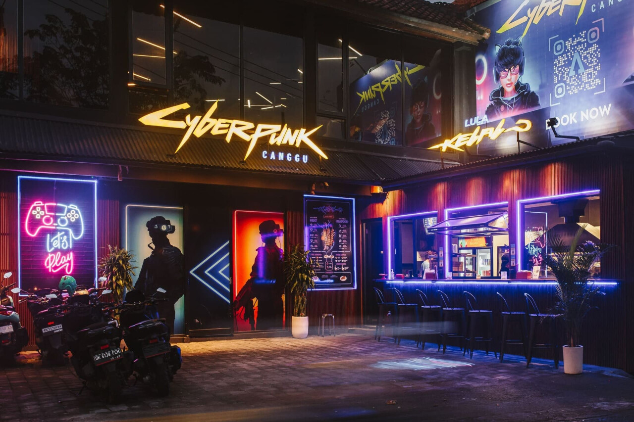 Компьютерный клуб на Бали, Чангу | CYBERPUNK