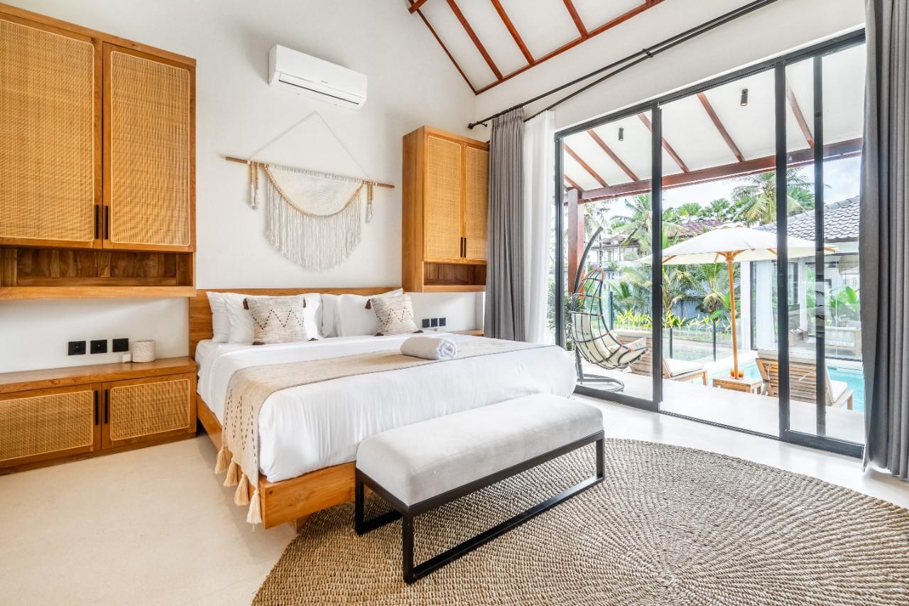 Вилла среди рисовых полей Тегалаланг 101м² 2 спальни