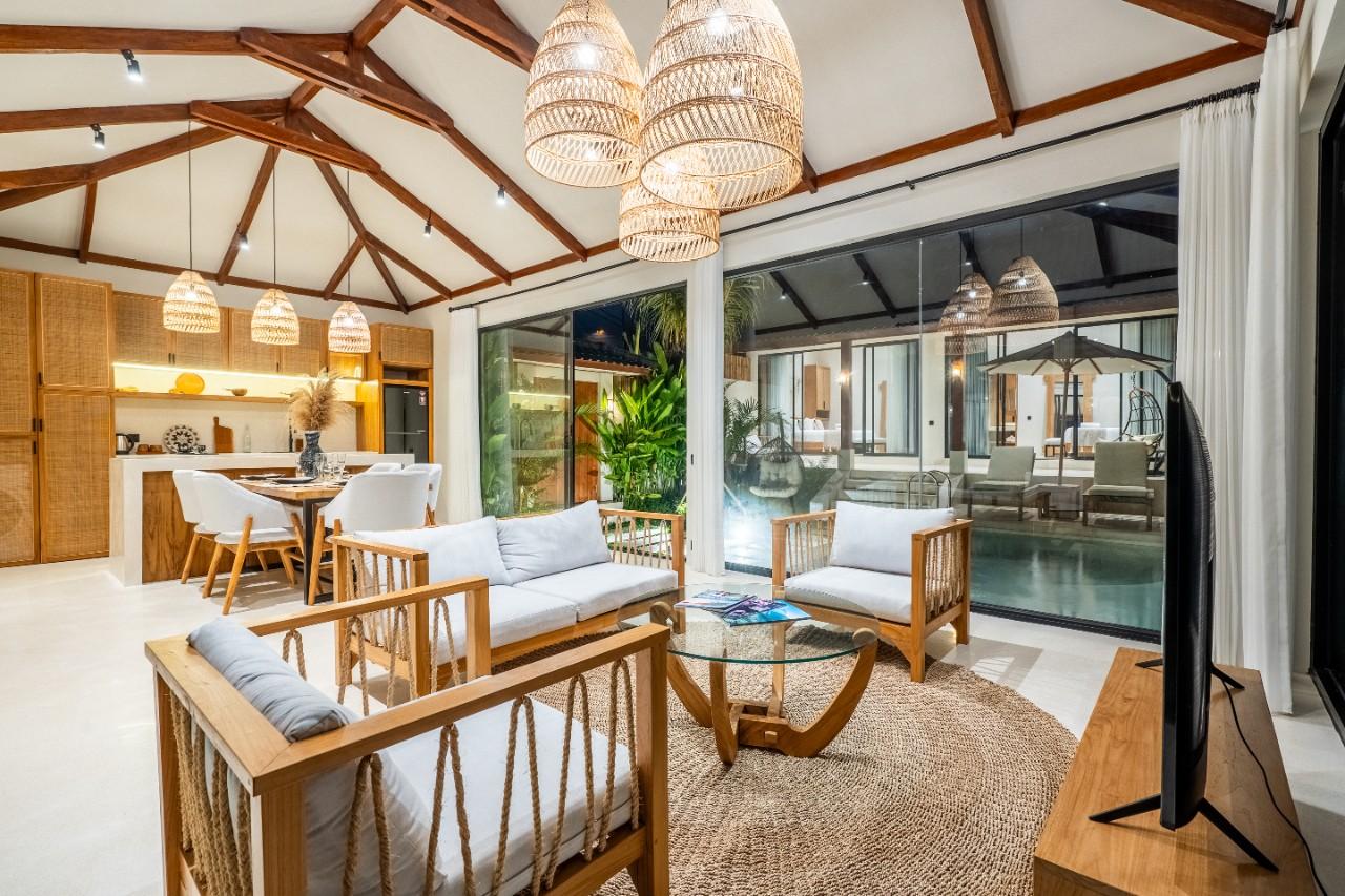 Вилла среди рисовых полей Тегалаланг 101м² 2 спальни