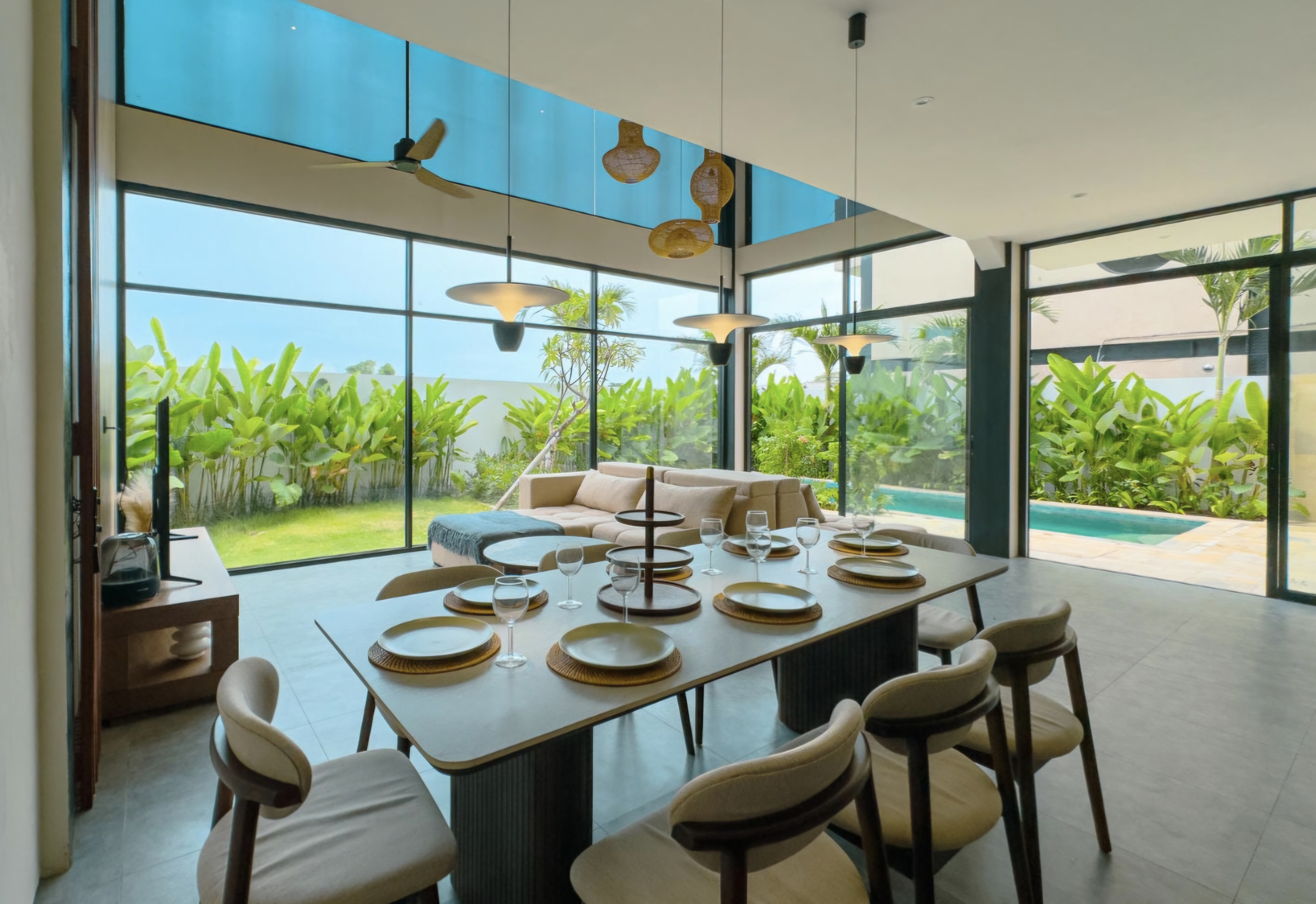 Вилла новая вилла/ вид на океан/джакузи и rooftop Чангу 488м² 4 и более спален