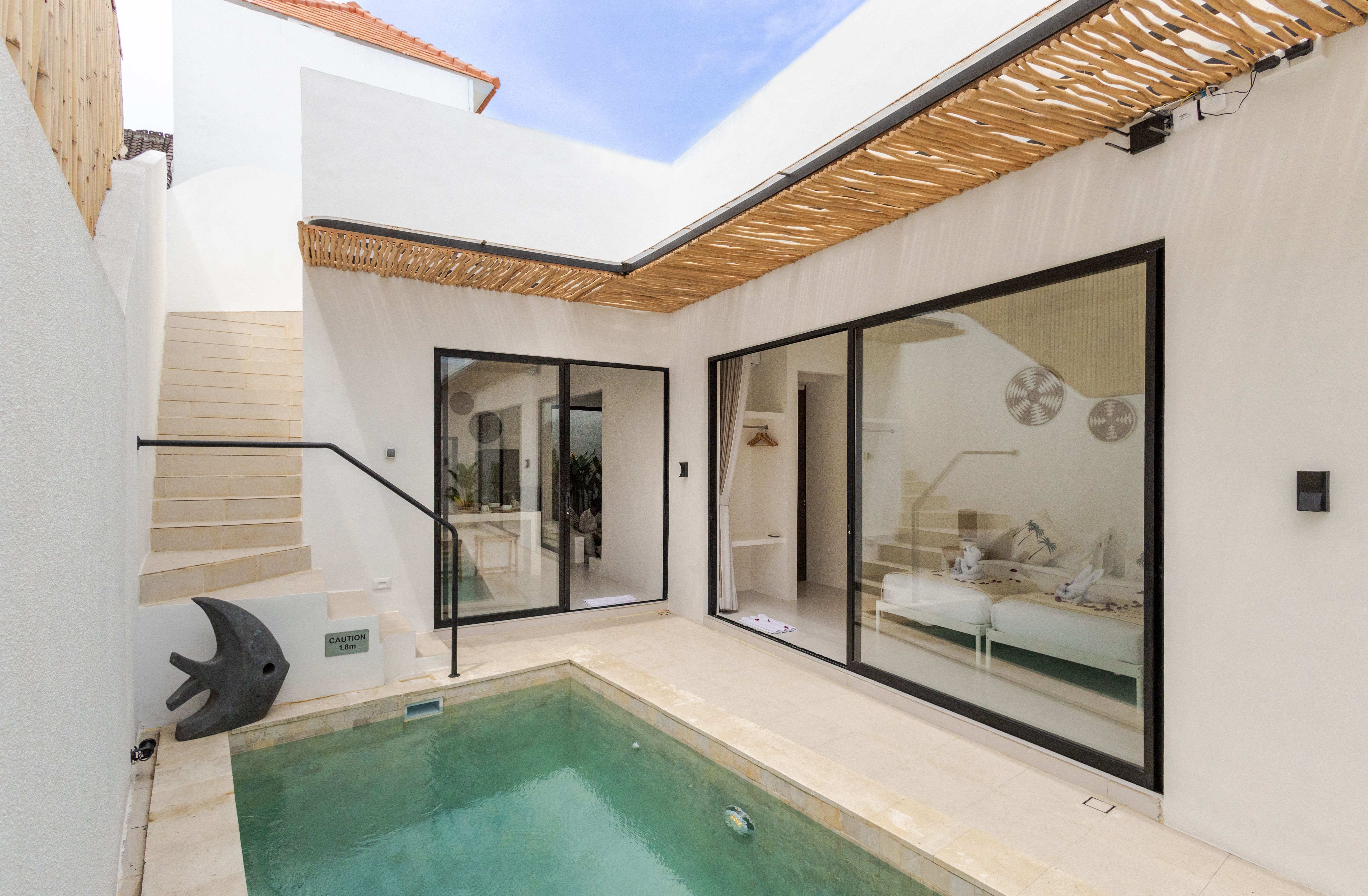 Вилла современная вилла 2br с бассейном и руфтопом Чангу 90м² 2 спальни