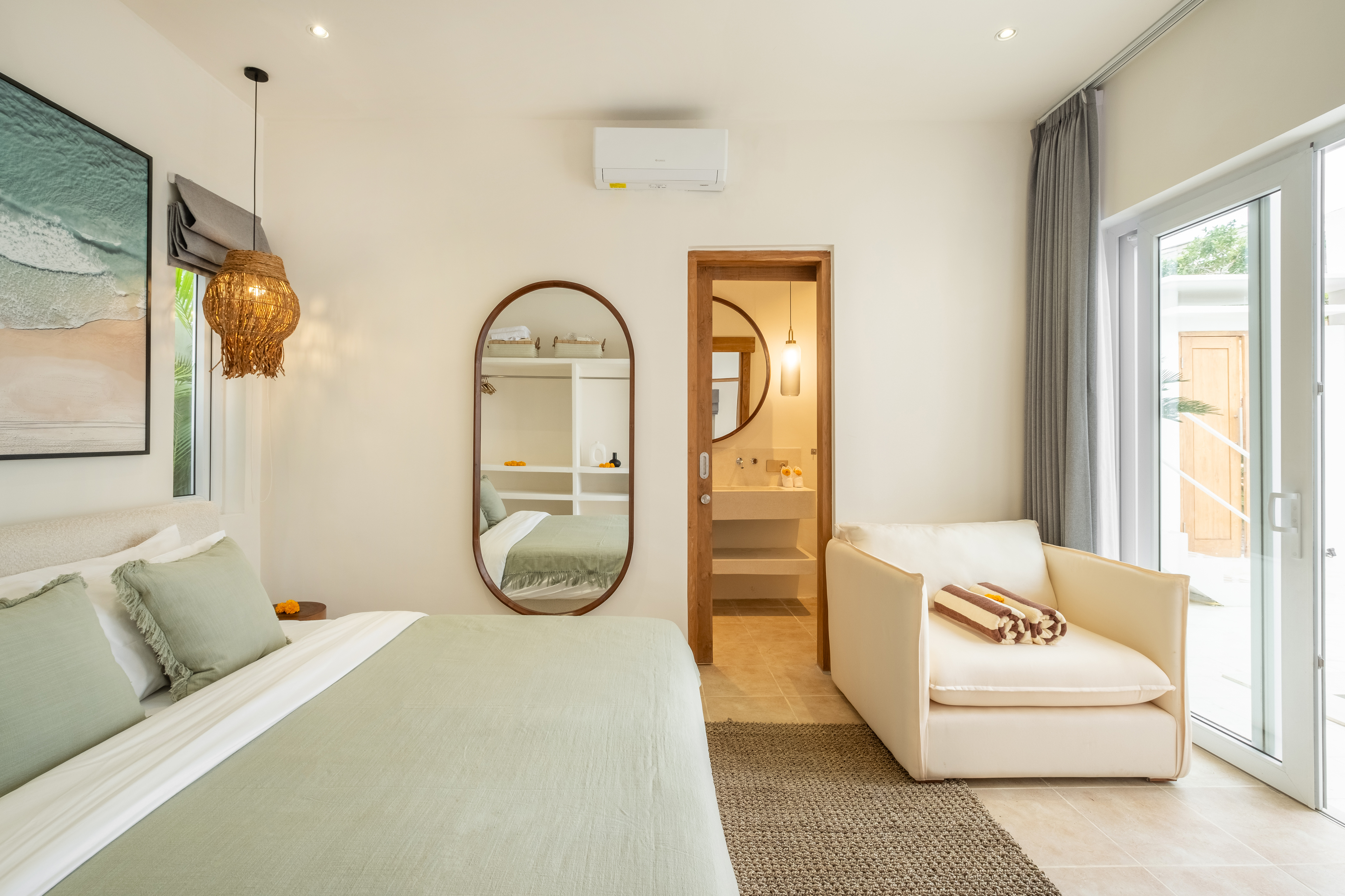 Вилла современная вилла 2br с бассейном| лучшая цена Чангу 65м² 2 спальни