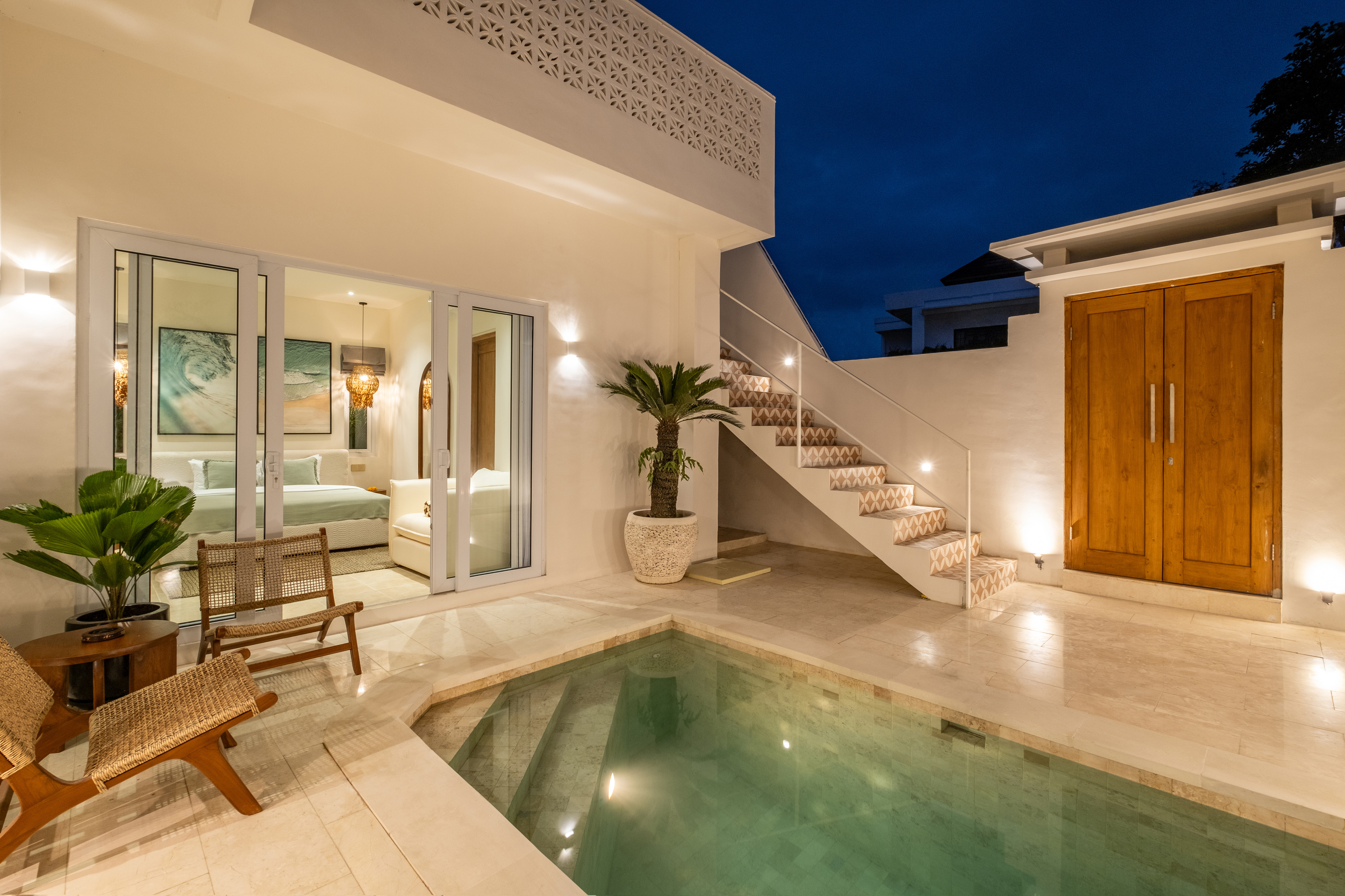 Вилла современная вилла 2br с бассейном| лучшая цена Чангу 65м² 2 спальни