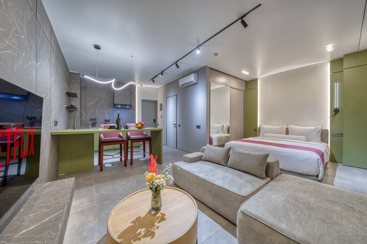 Апартаменты стильные Чангу 42м²