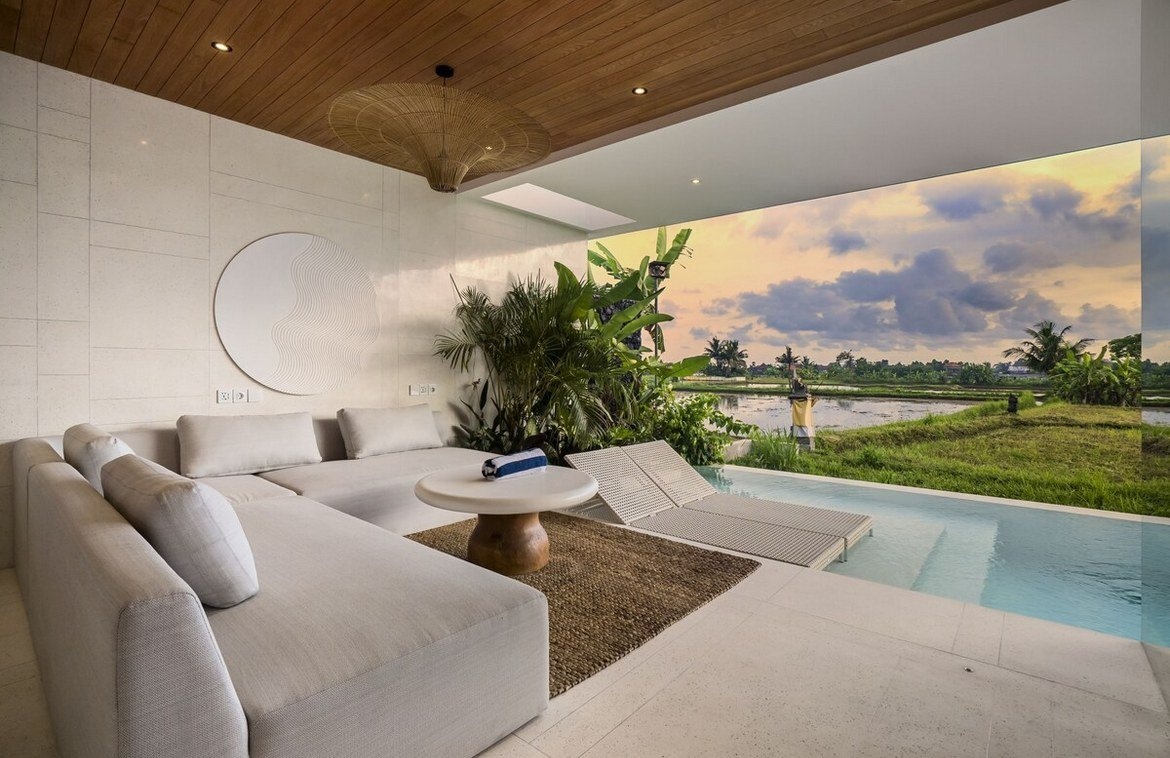 Вилла green flow villa — дизайнерская вилла в саяне убуд Ubud 100м² 1 спальня