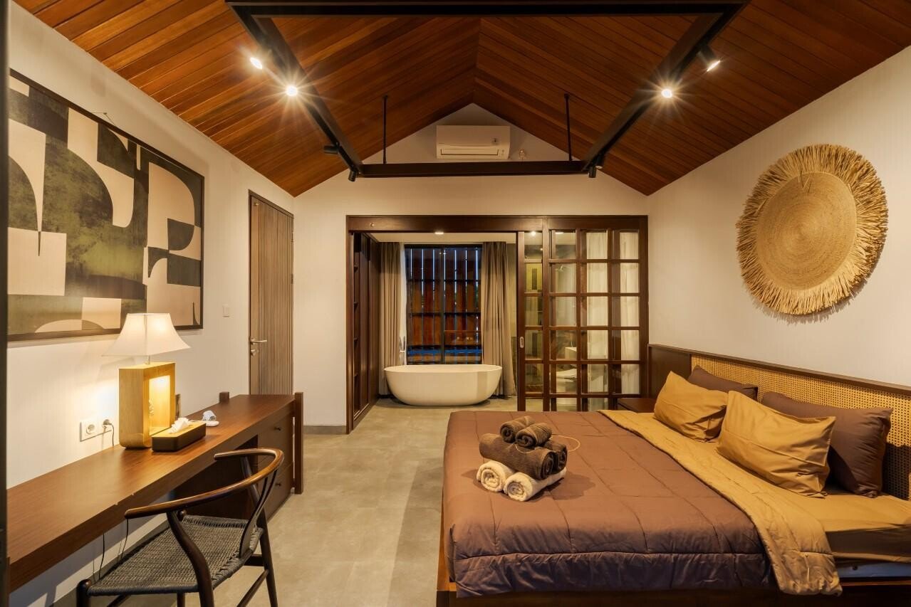 Вилла с ванной и коворкинг-интернетом в комплексе Ubud 100м² 2 спальни