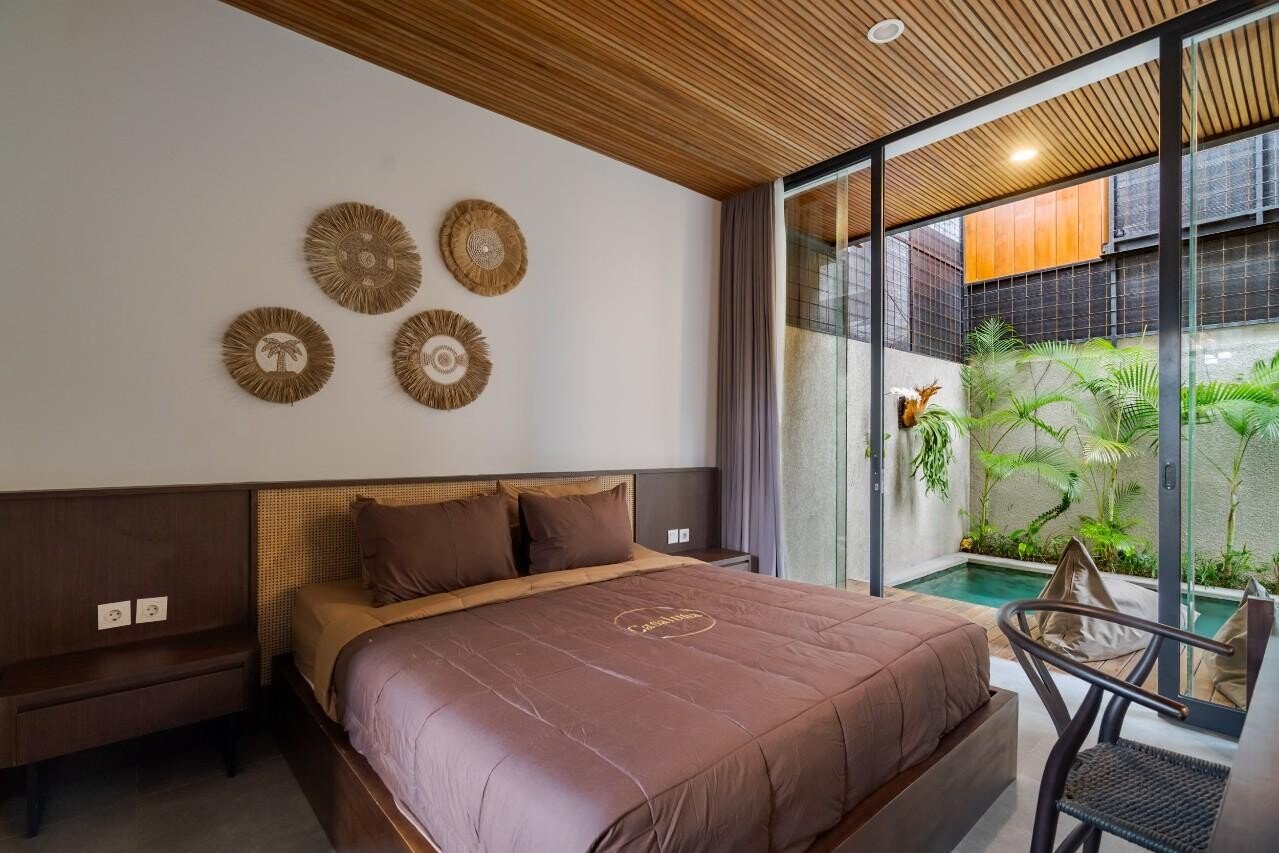 Вилла с ванной и коворкинг-интернетом в комплексе Ubud 100м² 2 спальни