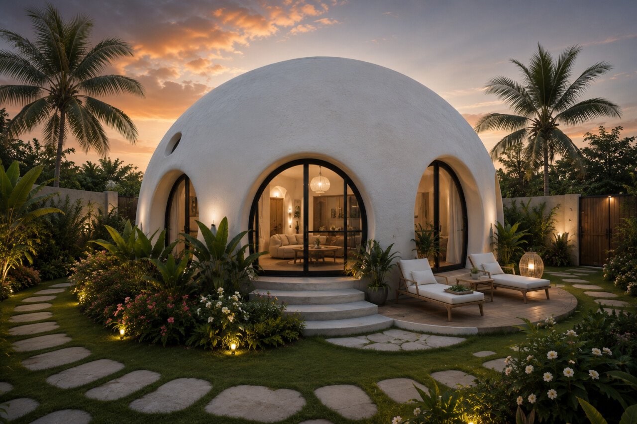 Вилла kemenuh dome villas Сукавати 32м² 1 спальня