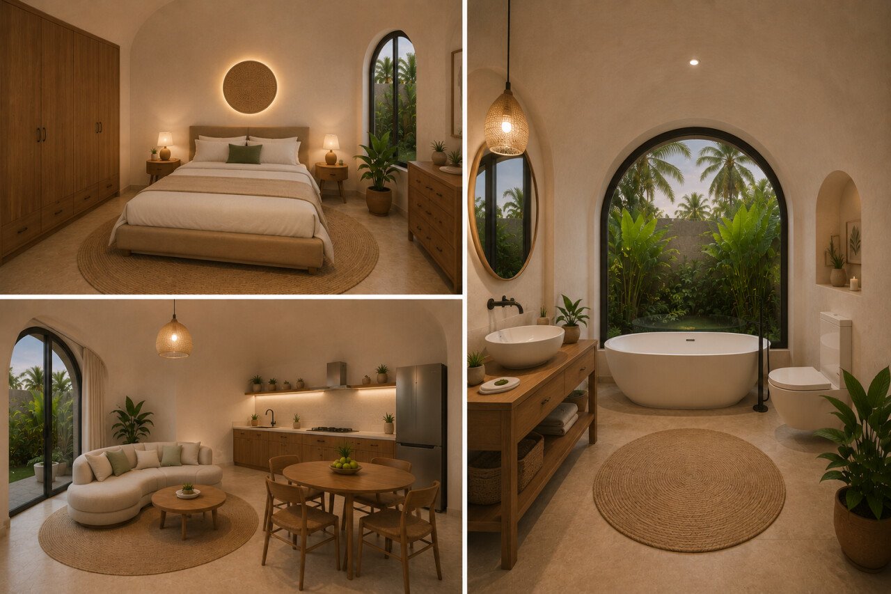 Вилла kemenuh dome villas Сукавати 32м² 1 спальня