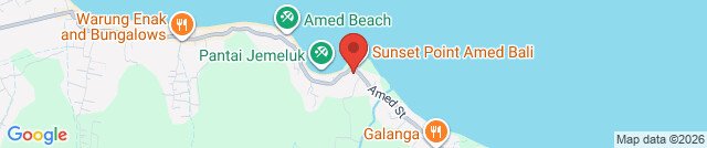 Tropical sunset cafe