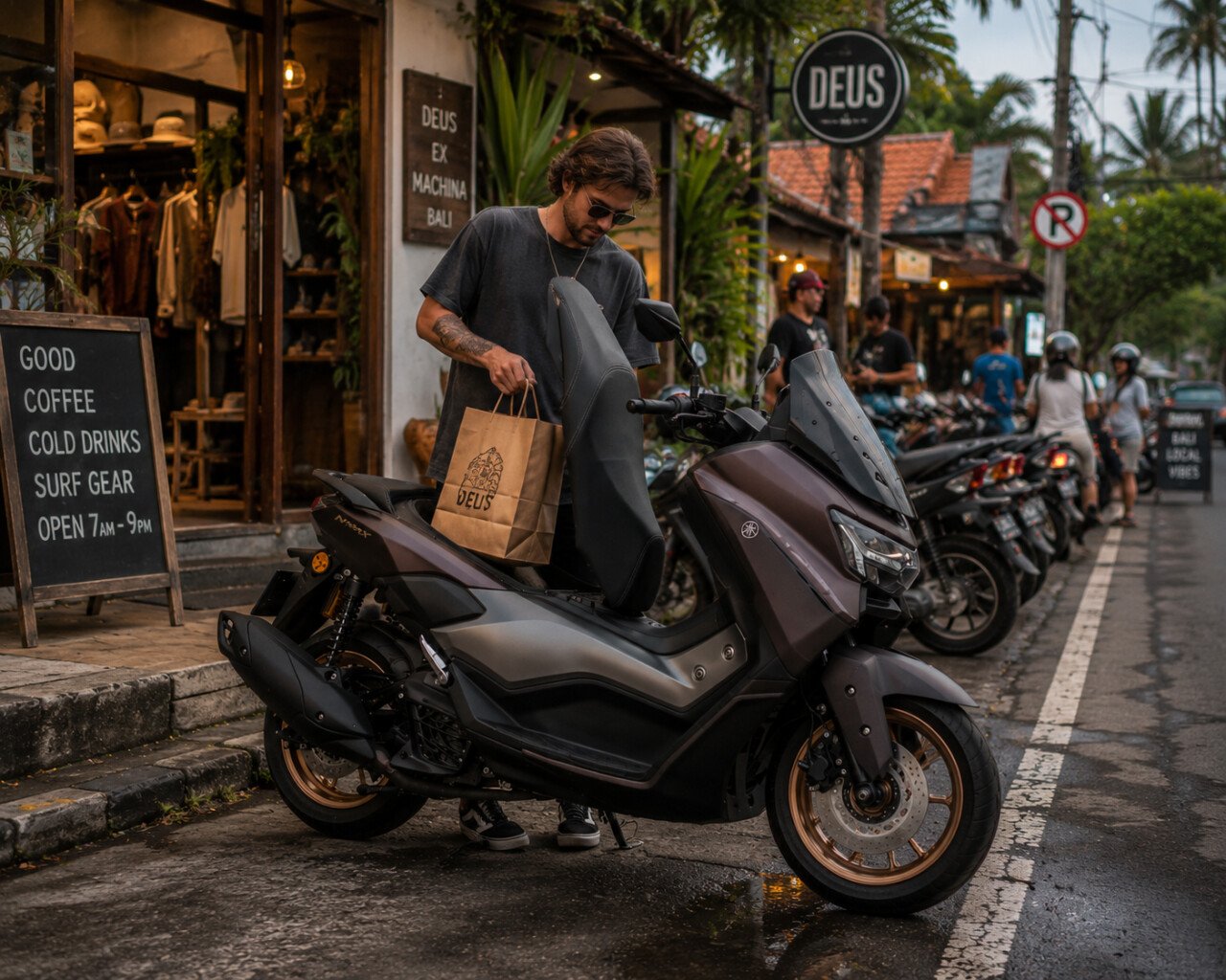 Yamaha NMAX 155 Turbo Tech: практичный выбор для Бали