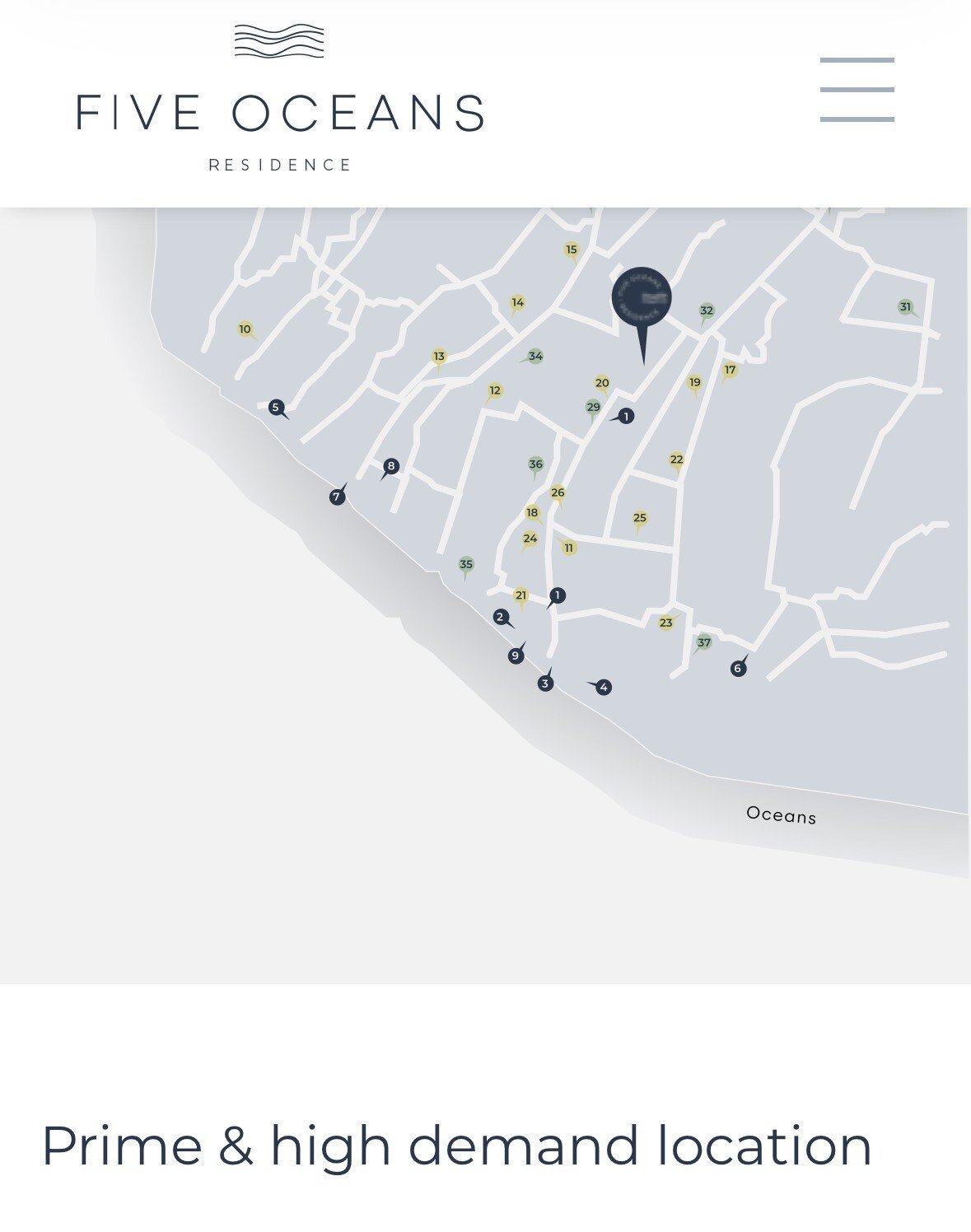 Апартаменты five oceans Чангу 45м² 1 спальня