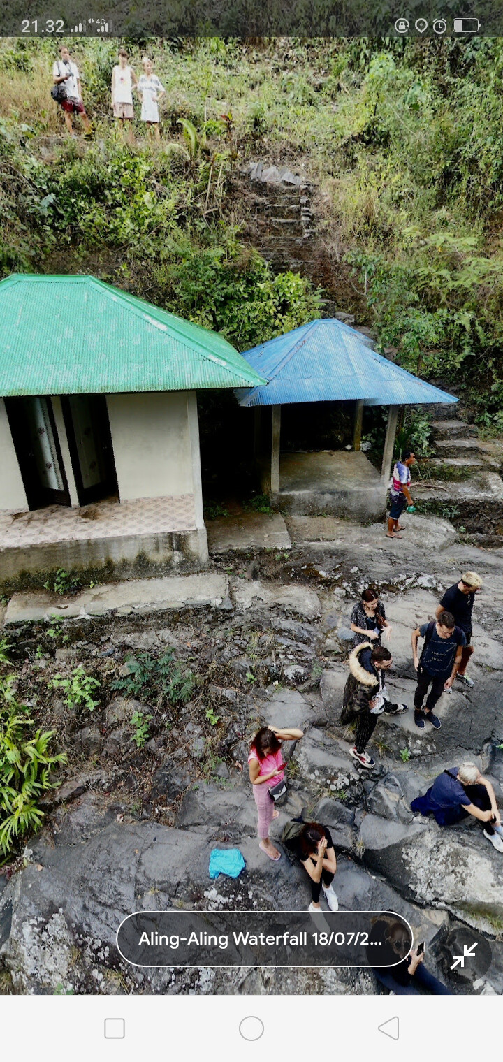 Wisata lesung kembar waterfall